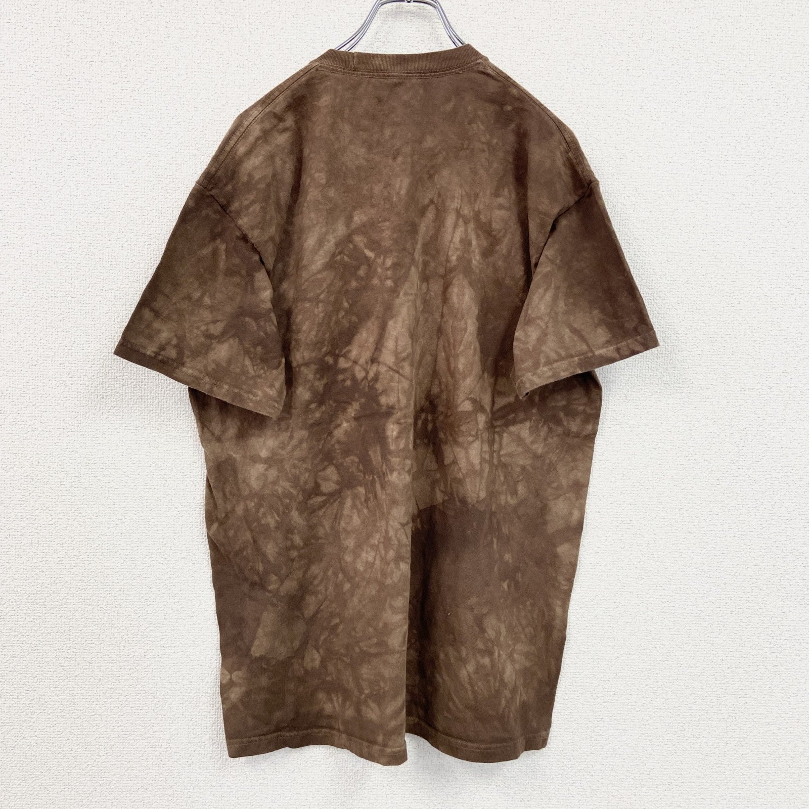 THE MOUNTAIN　ザマウンテン　半袖プリントTシャツ　アニマルT　タイダイ　茶色　ブラウン　2XL