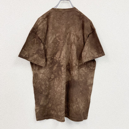 THE MOUNTAIN　ザマウンテン　半袖プリントTシャツ　アニマルT　タイダイ　茶色　ブラウン　2XL