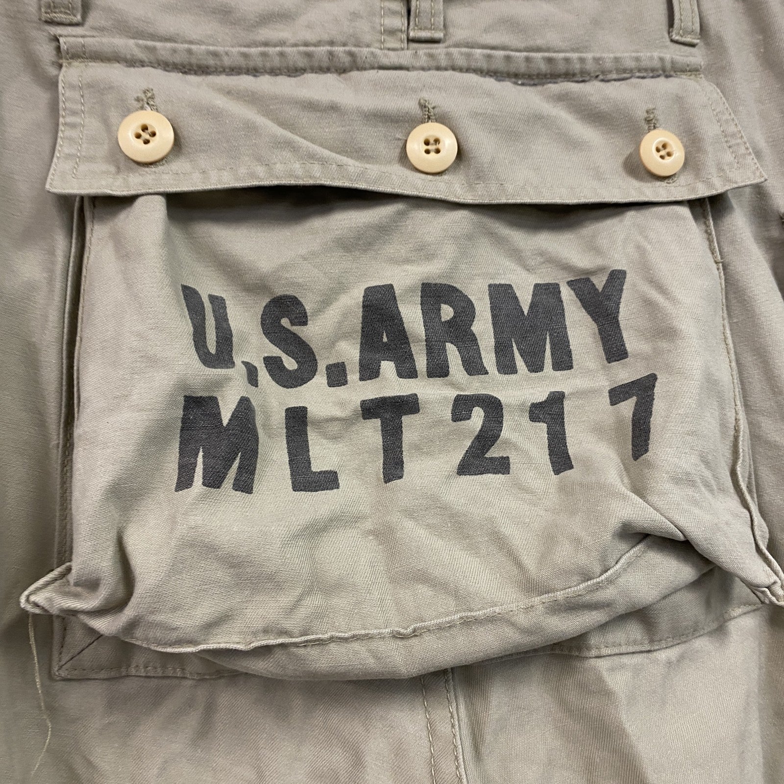 TONGS　トングス　U.S.ARMY　ミリタリーモンキーパンツ　ジップフライ　ベージュ