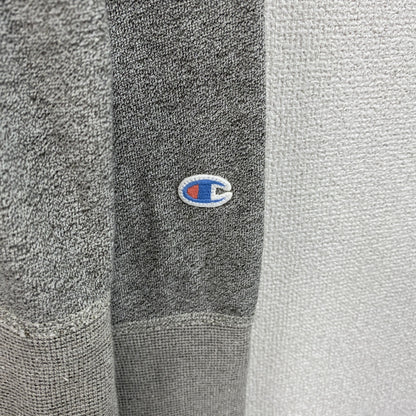 Champion　チャンピオン　ランタグ　後付けスウェットパーカー/フーディー　前V　灰色　グレー　Lサイズ