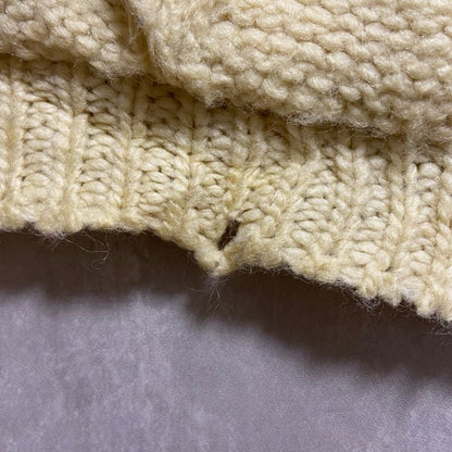 古着 used　70s　PENDLETON　ペンドルトン　長袖ニットカーディガン　セーター　USA製　白　ホワイト　Mサイズ