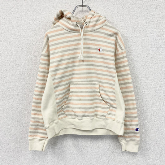 Champion　チャンピオン　リバースウィーブ　スウェットパーカー/フーディー　ヘビーウェイト　ボーダー　マルチカラー　Sサイズ