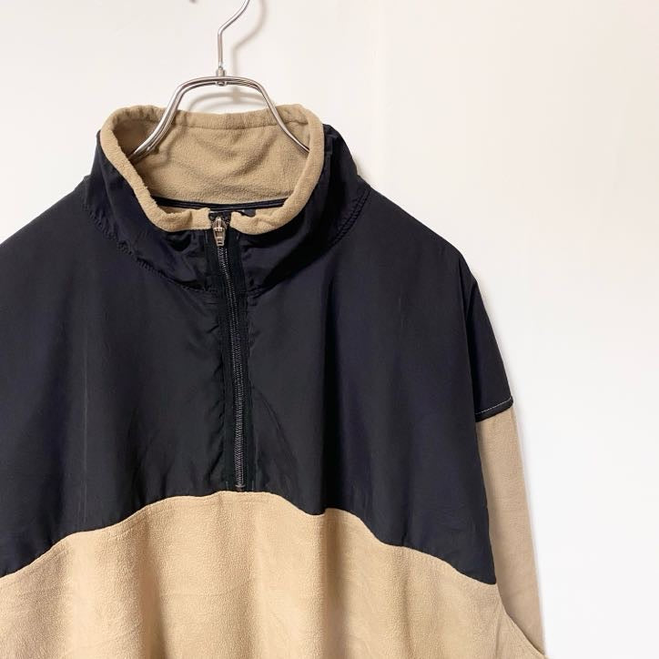 古着 used　NIKE GOLF ナイキゴルフ　長袖ハーフジップフリースジャケット　プルオーバー　ビックシルエット　XXLサイズ