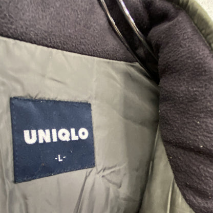 00s　OLD UNIQLO　オールドユニクロ　ナイロンジャケット　中綿入り　ヴィンテージ　ダークグレー　Lサイズ