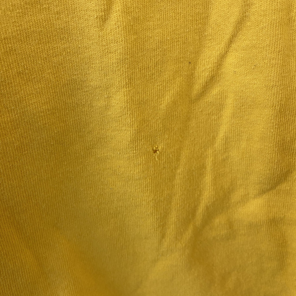 古着 used　YAZBEK　半袖刺デザインTシャツ　ビッグT　Cozumel　メキシコ　クルーネック　黄色　2XLサイズ