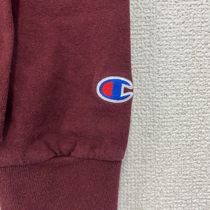 古着　used　champion　チャンピオン　長袖プリントTシャツ　ジョン・タイラー　コミュニティカレッジ　レッド　赤　Lサイズ