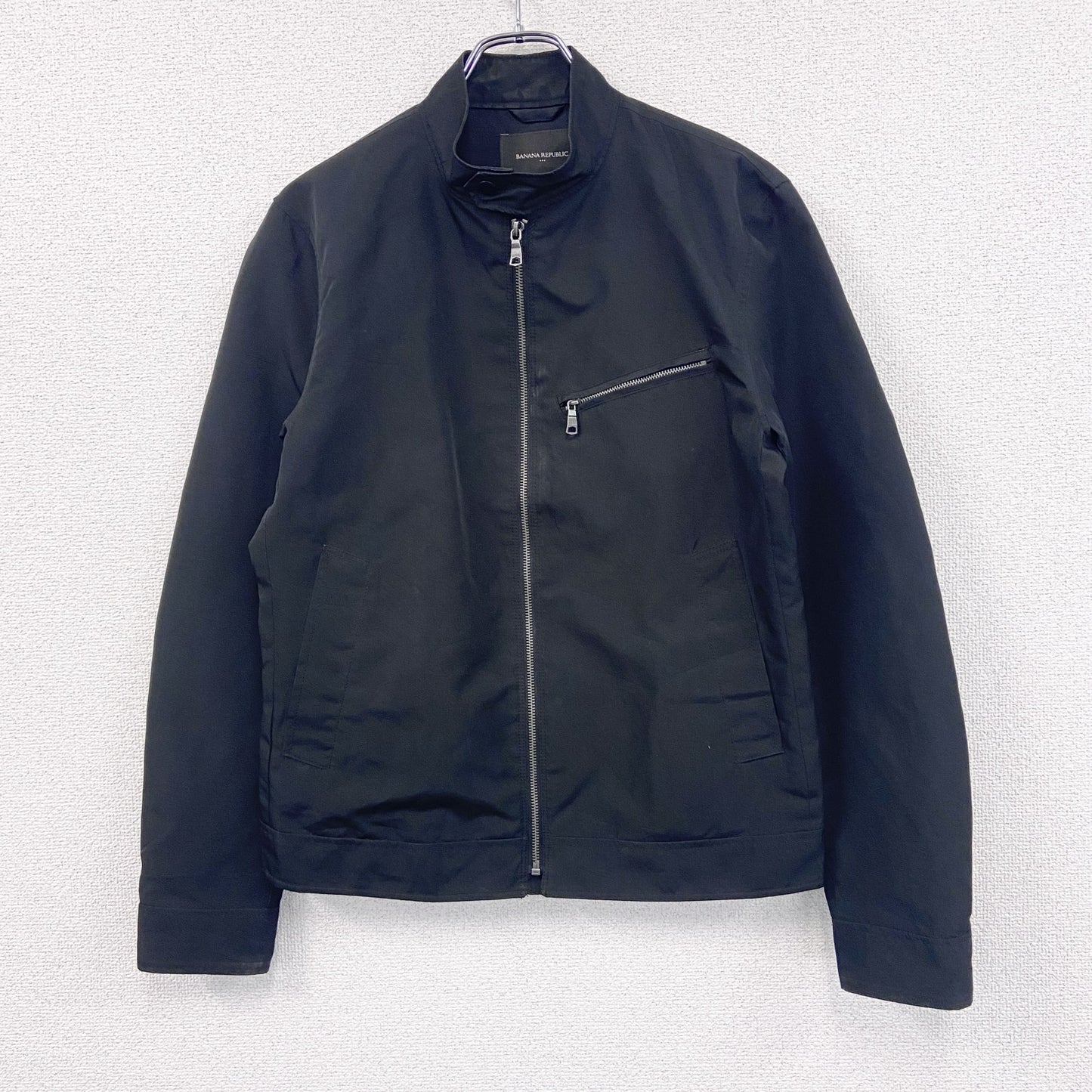 BANANA REPUBLIC　バナナリパブリック　フルジップジャケット　黒　ブラック　Sサイズ