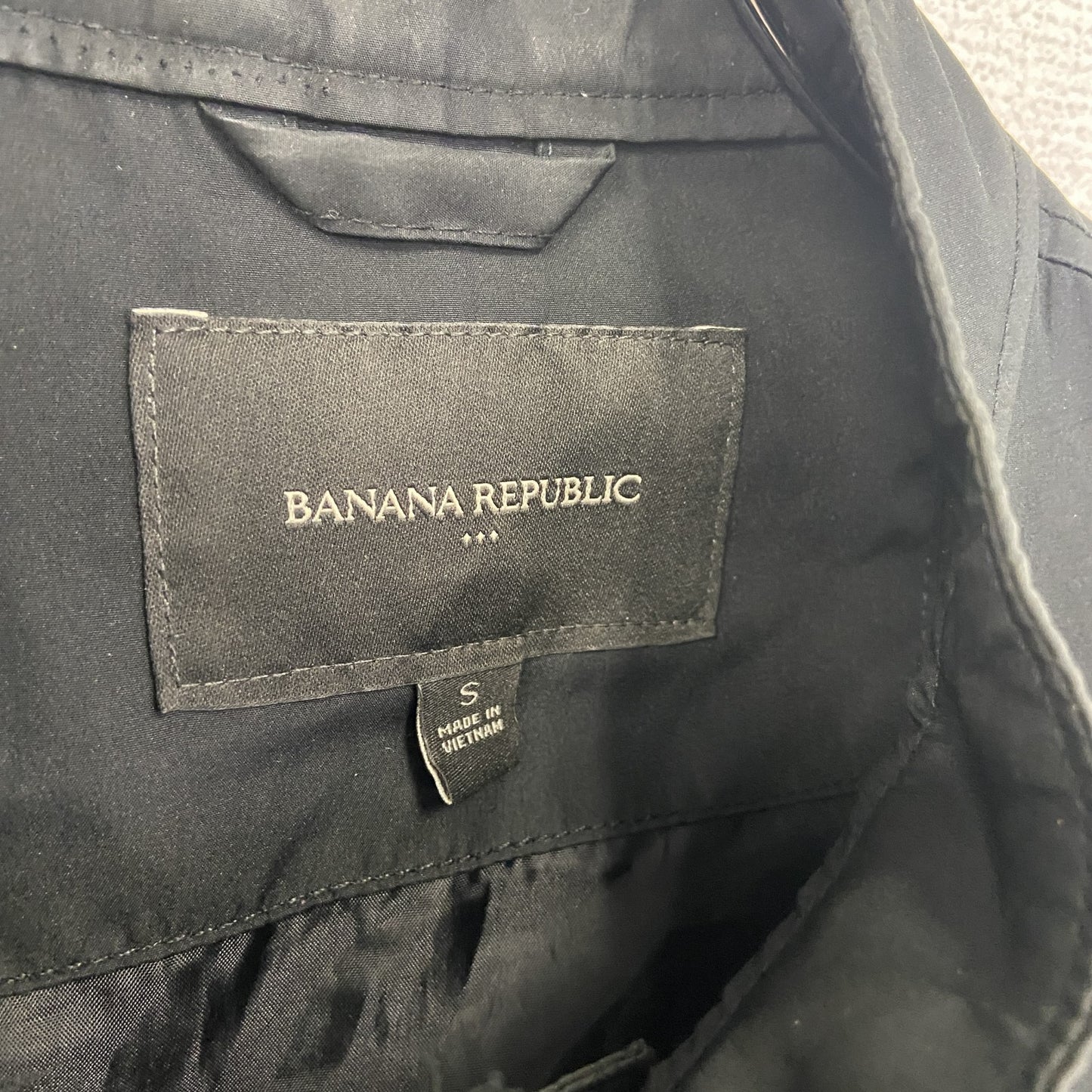 BANANA REPUBLIC　バナナリパブリック　フルジップジャケット　黒　ブラック　Sサイズ