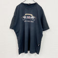 ～00s　bo　半袖プリントTシャツ　ヴィンテージ　シングルステッチ　スカル　黒　ブラック　XLサイズ