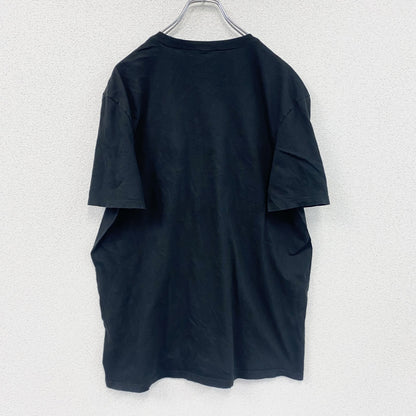 10Fitness　半袖プリント企業Tシャツ　ジムT　デカロゴ　クルーネック　黒　ブラック