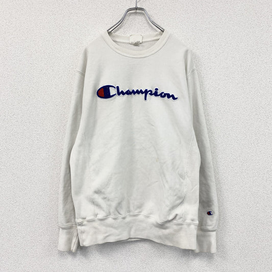 Champion　チャンピオン　リバースウィーブ　スウェット/トレーナー　デカロゴ　単色タグ　復刻　白　ホワイト　Mサイズ