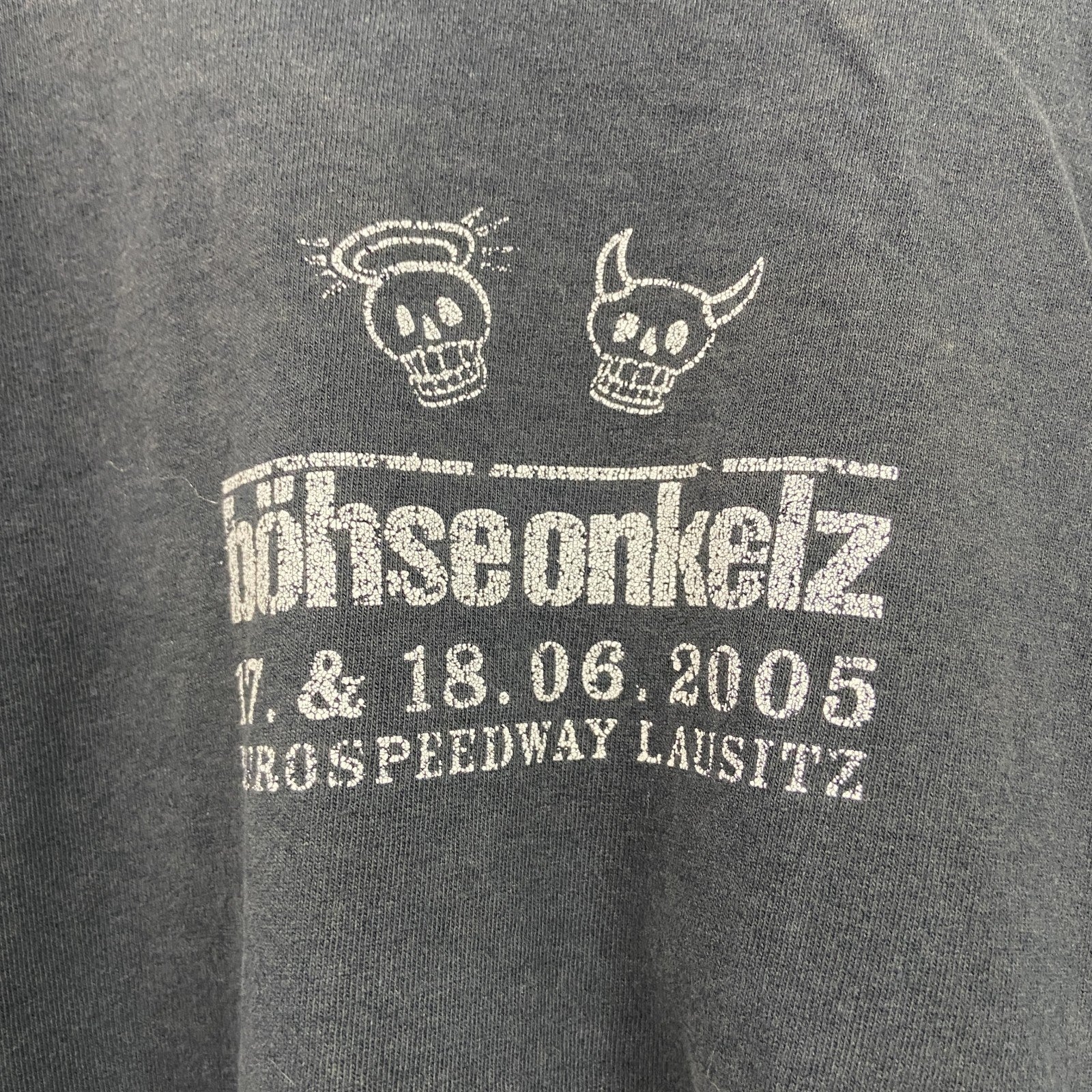 ～00s　bo　半袖プリントTシャツ　ヴィンテージ　シングルステッチ　スカル　黒　ブラック　XLサイズ