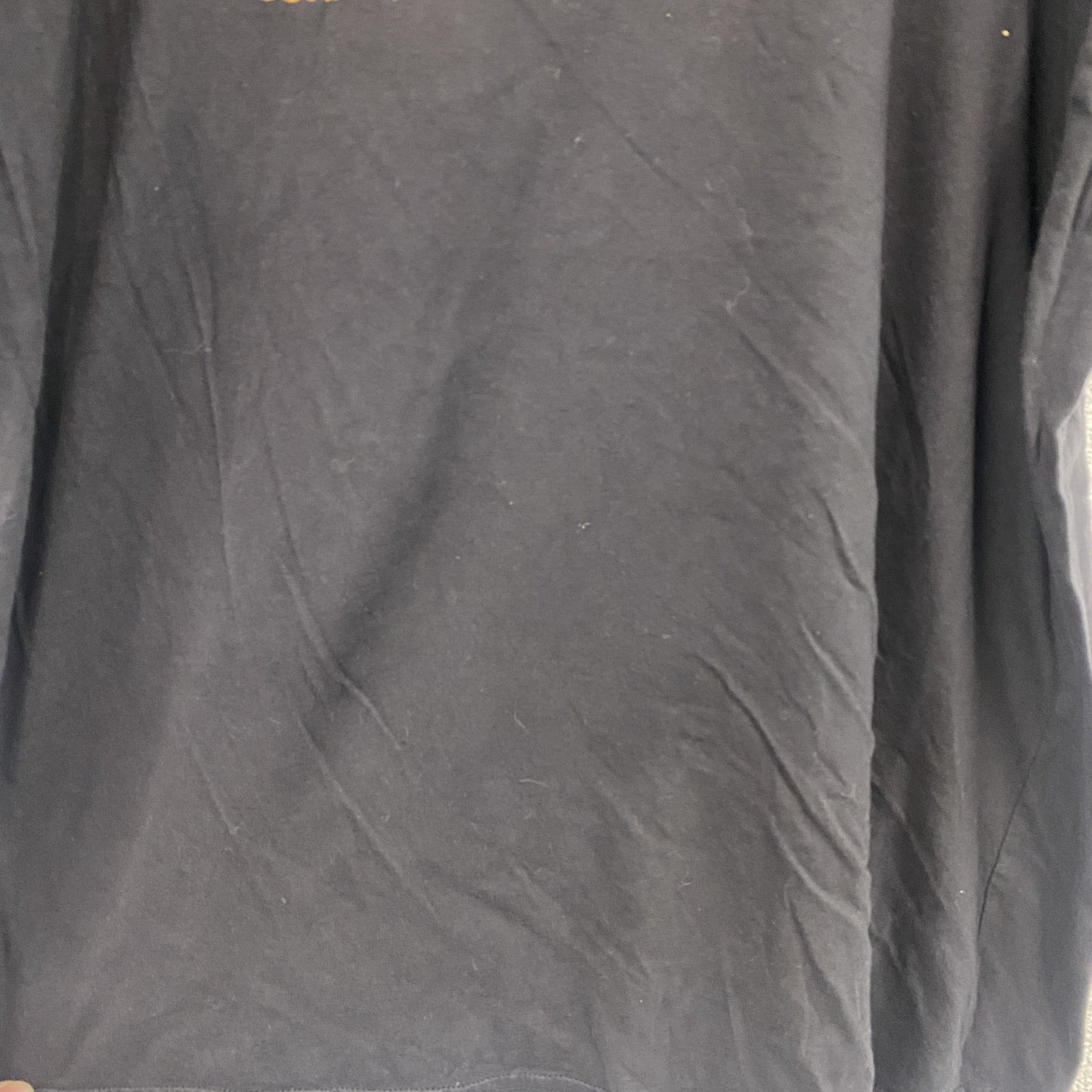 MiLKO’S　半袖プリントスーベニアTシャツ　ノルディック柄　クルーネック　黒　ブラック　Lサイズ