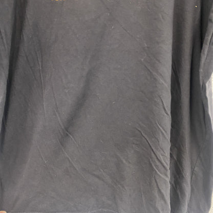 MiLKO’S　半袖プリントスーベニアTシャツ　ノルディック柄　クルーネック　黒　ブラック　Lサイズ