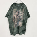 THE MOUNTAIN　ザマウンテン　半袖プリントTシャツ　アニマルT　タイダイ　緑　グリーン　XL