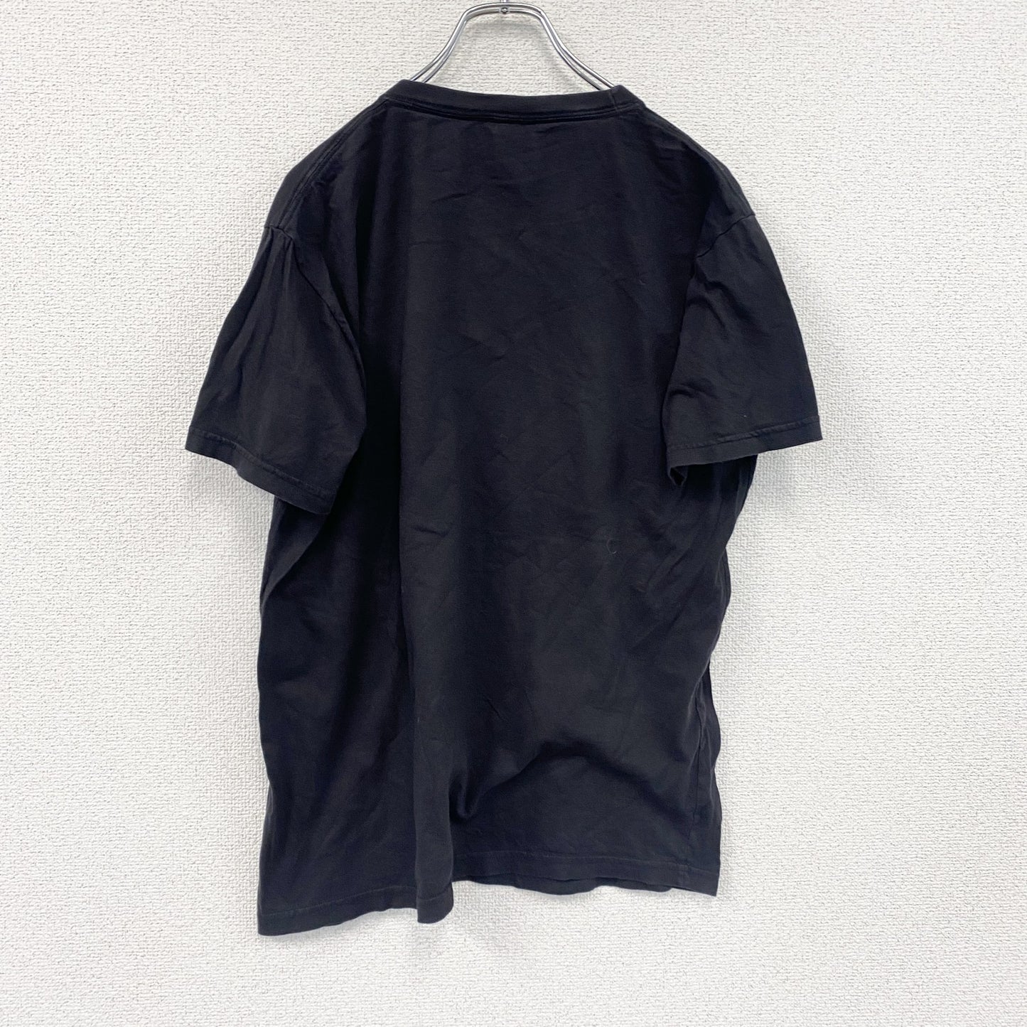MiLKO’S　半袖プリントスーベニアTシャツ　ノルディック柄　クルーネック　黒　ブラック　Lサイズ