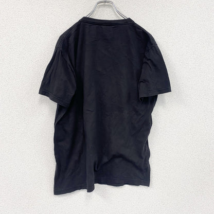 MiLKO’S　半袖プリントスーベニアTシャツ　ノルディック柄　クルーネック　黒　ブラック　Lサイズ