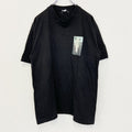 半袖プリントフォトTシャツ　ポニー　レトロ写真　両面プリント　誰やねん　クルーネック　黒　ブラック　Lサイズ