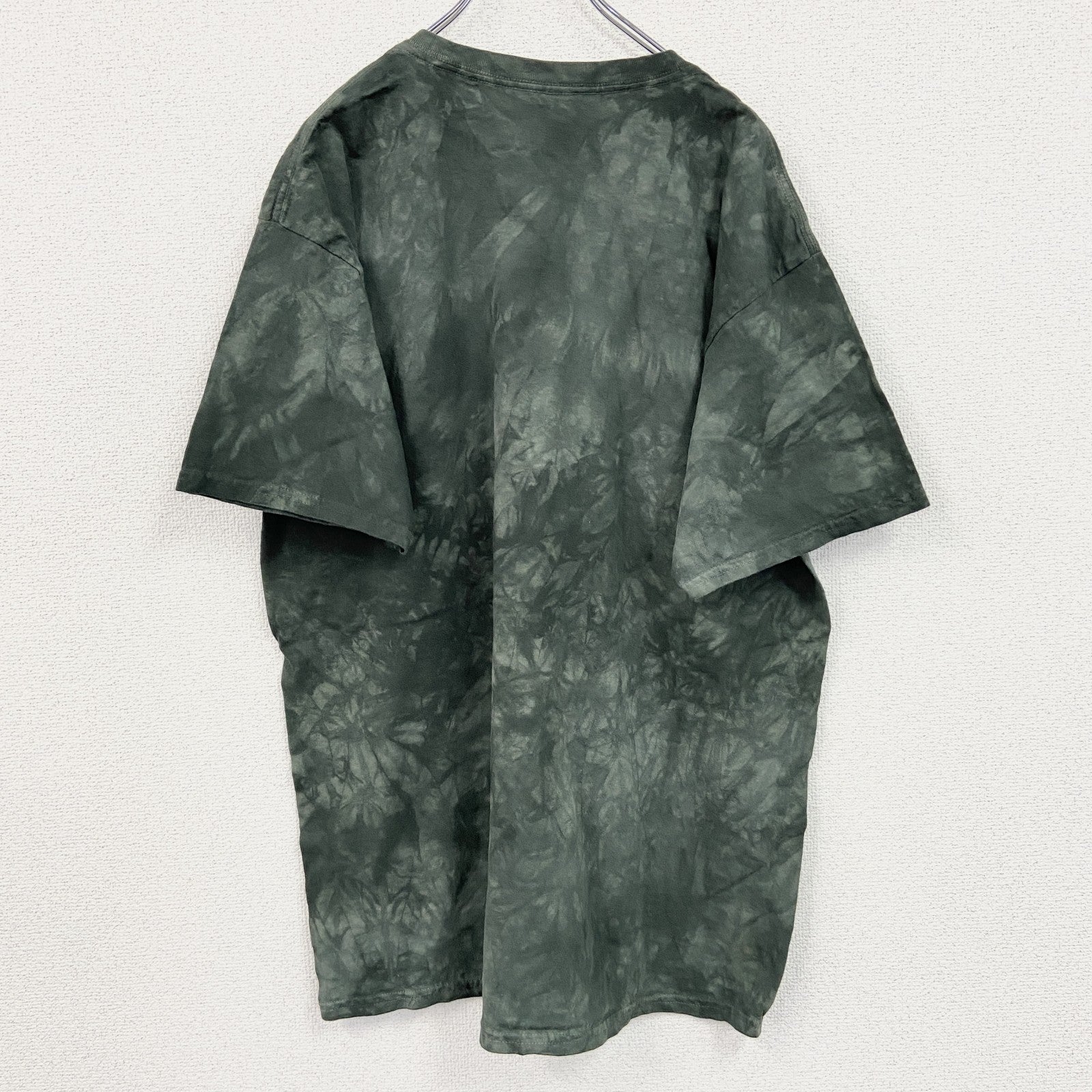THE MOUNTAIN　ザマウンテン　半袖プリントTシャツ　アニマルT　タイダイ　緑　グリーン　XL