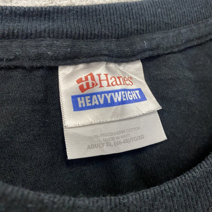Hanes　ヘインズ　半袖プリントTシャツ　Con-way Freight　企業ロゴ　黒　ブラック　XLサイズ