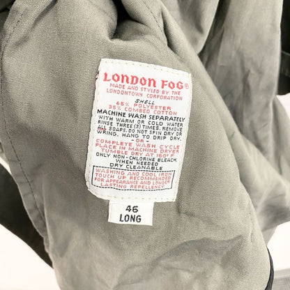LONDON FOG　ロンドンフォグ　ダブルトレンチコート　カーキ　46サイズ