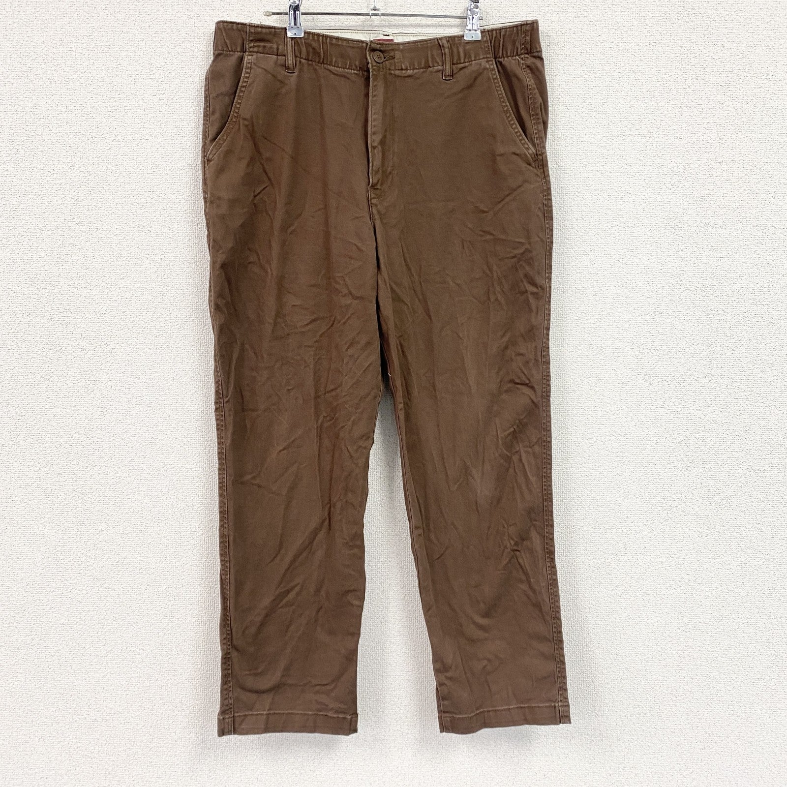 Levi’s　リーバイス　ワークパンツ　チノパン　ジップフライ　茶色　ブラウン　Lサイズ