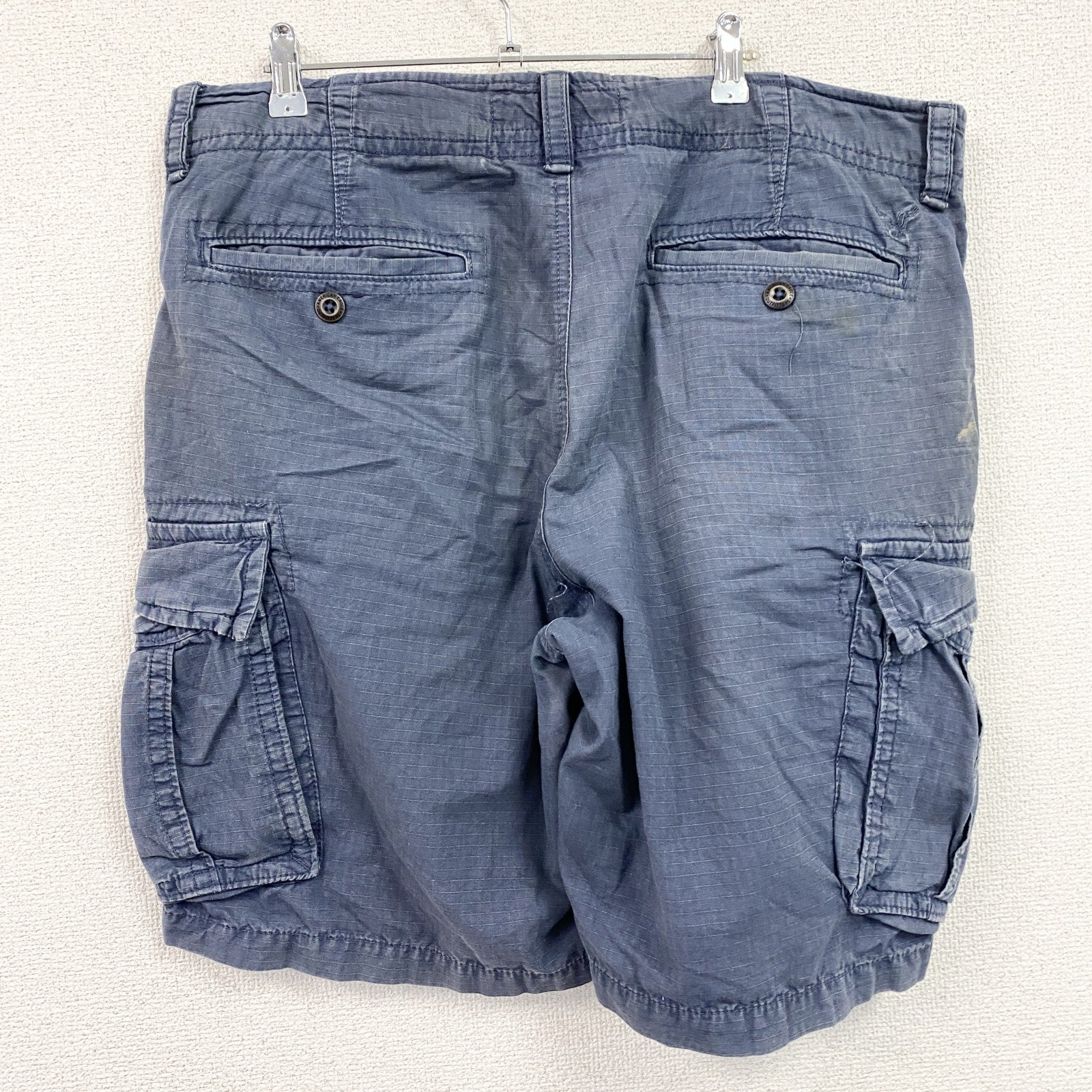 American Eagle　アメリカンイーグル　ハーフカーゴパンツ/ショートパンツ　ジップフライ　紺　ネイビー　36サイズ