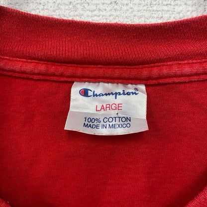 古着　used　champion　チャンピオン　半袖カレッジプリントTシャツ　UNLV　バスケ　レトロ　赤　レッド　Lサイズ
