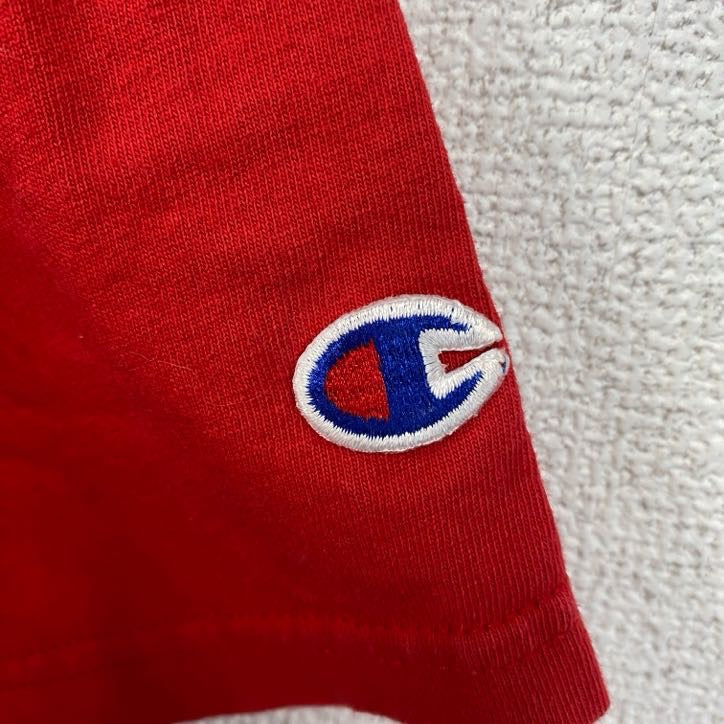 古着　used　champion　チャンピオン　半袖カレッジプリントTシャツ　UNLV　バスケ　レトロ　赤　レッド　Lサイズ