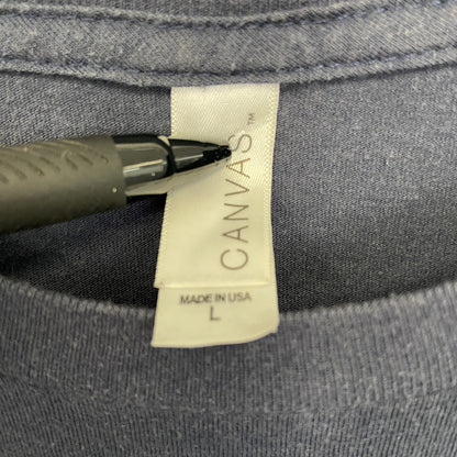 古着 used　CANVAS キャンバス　半袖プリントデザインTシャツ　コナビール　ハワイ限定　サーフィン　クルーネック　Lサイズ