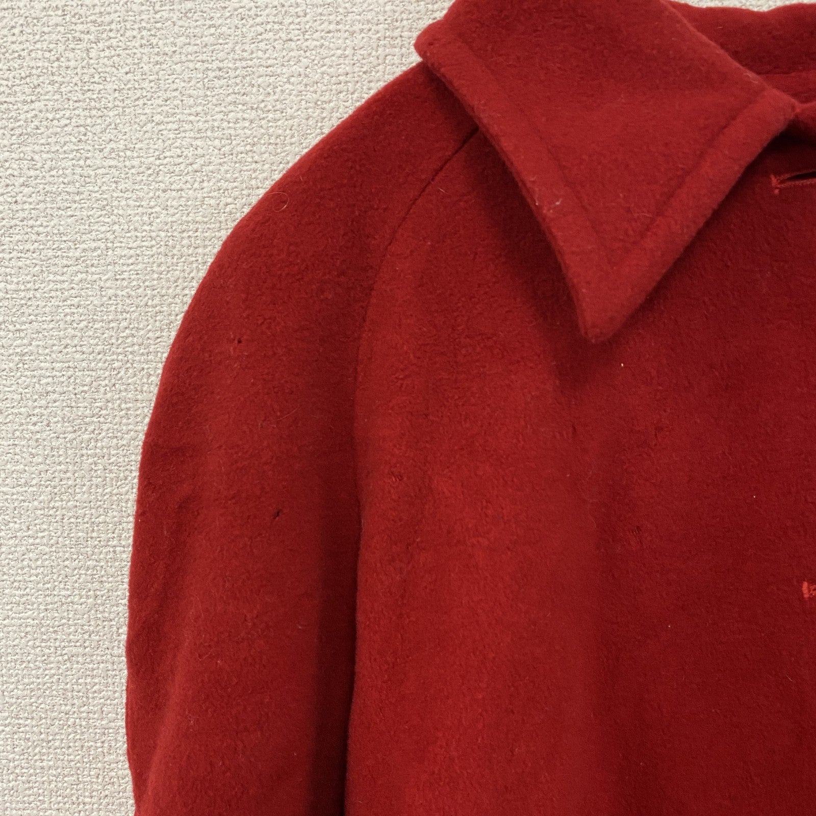 ～70s　PENDLETON　ペンドルトン　ウールステンカラーコート　バルマカーンコート　ヴィンテージ　赤　レッド　