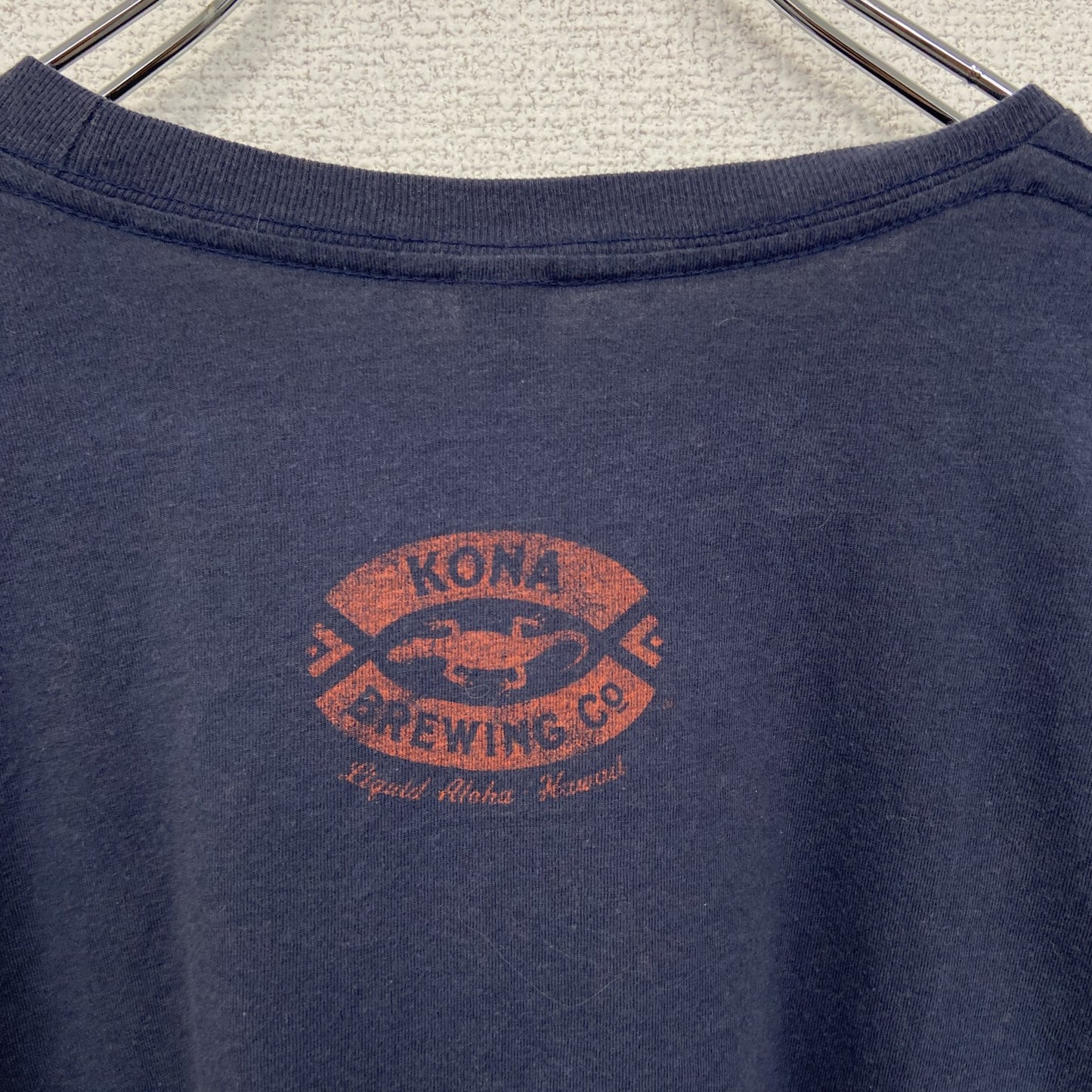 古着 used　CANVAS キャンバス　半袖プリントデザインTシャツ　コナビール　ハワイ限定　サーフィン　クルーネック　Lサイズ