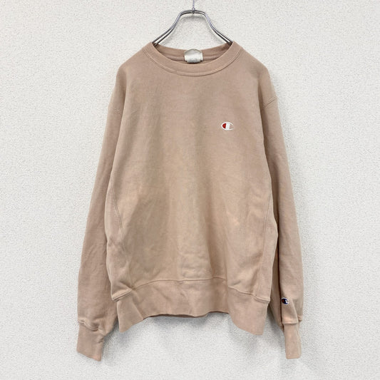 Champion　チャンピオン　リバースウィーブ　スウェット/トレーナー　ヘビーウェイト　刺繡ロゴ　くすみピンク　Mサイズ
