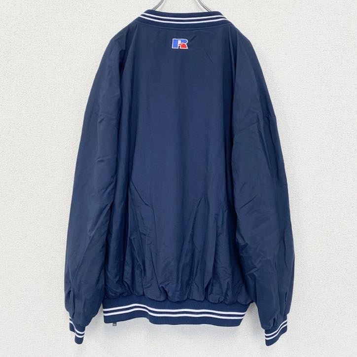 古着　used　RUSSELL ATHLETIC　ラッセルアスレティック　プルオーバー　ナイロン　ネイビー　紺　XXLサイズ