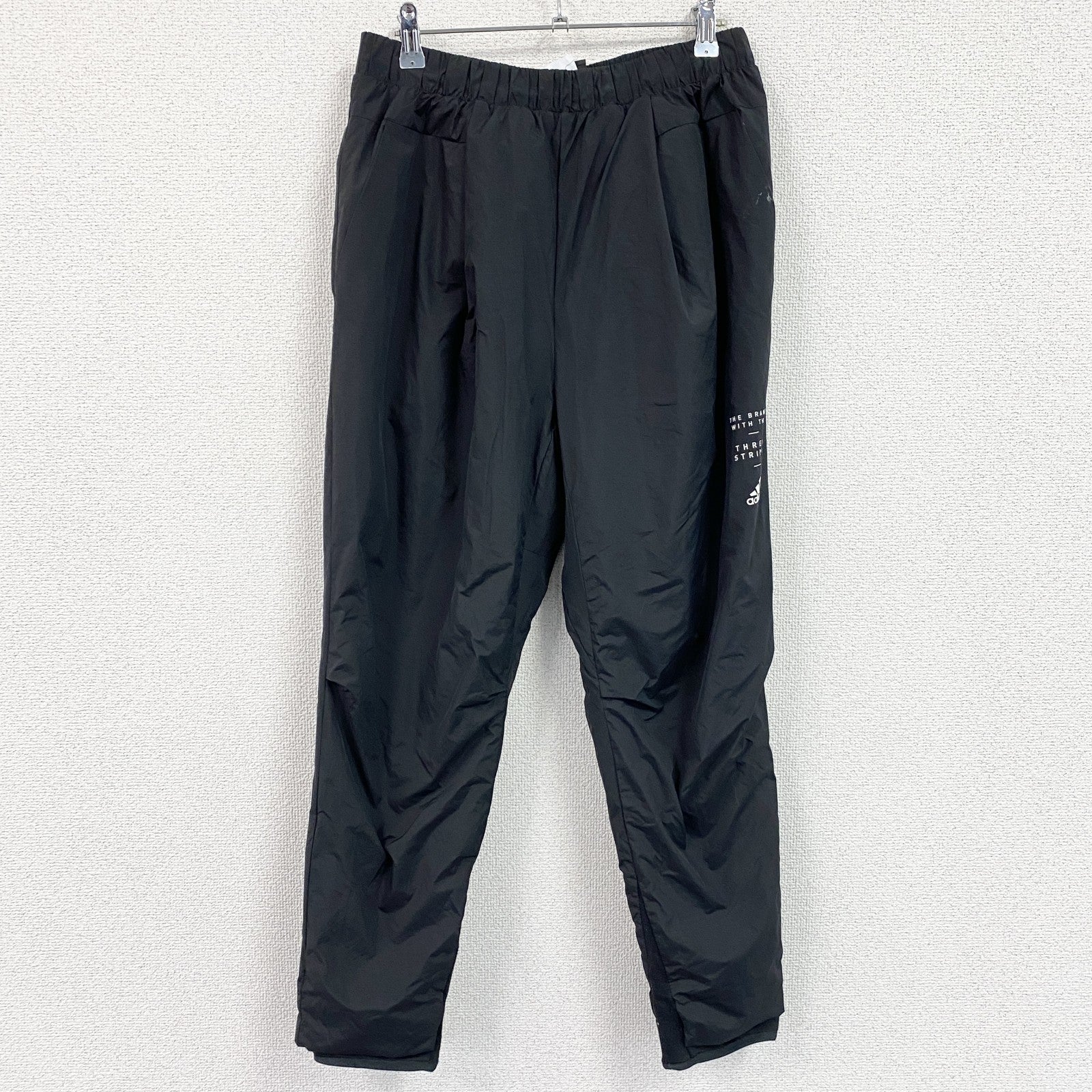 adidas　アディダス　ウィンドハイブリットパンツ　ジャージパンツ　黒　ブラック　Lサイズ