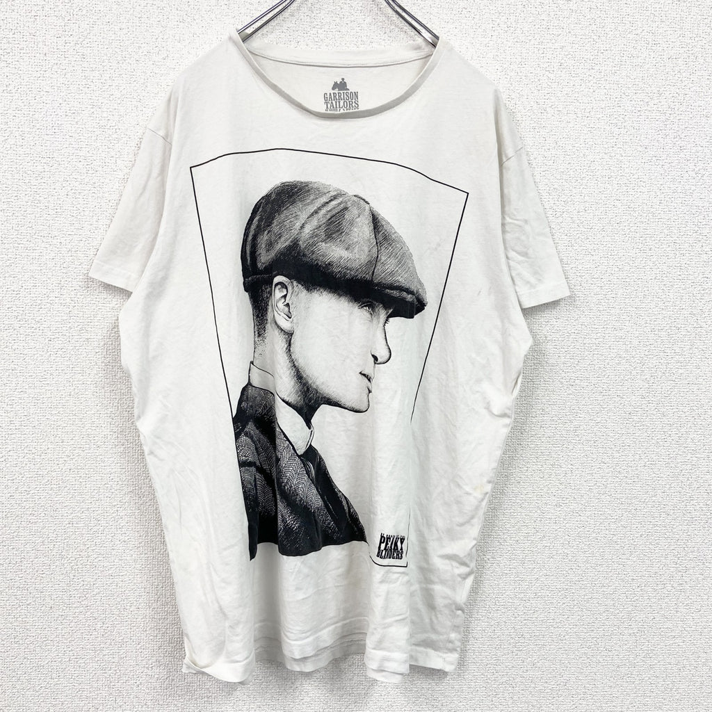GARRISON TAILORS　ピーキーブラインダーズ　半袖プリントムービーTシャツ　白　ホワイト　2XLサイズ