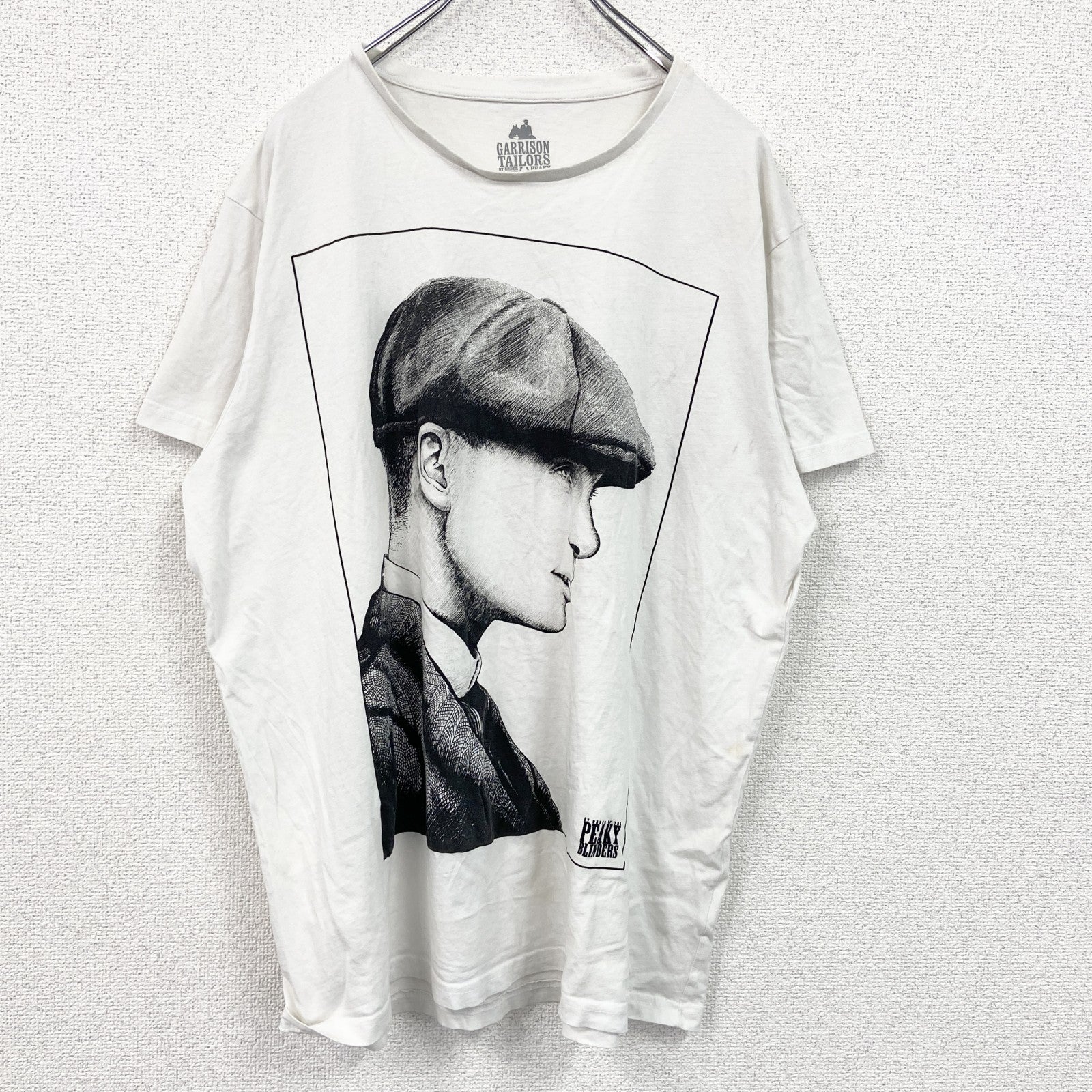 GARRISON TAILORS　ピーキーブラインダーズ　半袖プリントムービーTシャツ　白　ホワイト　2XLサイズ
