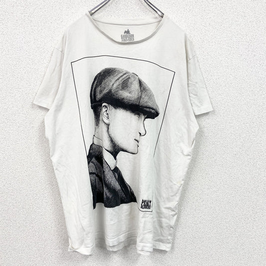 GARRISON TAILORS　ピーキーブラインダーズ　半袖プリントムービーTシャツ　白　ホワイト　2XLサイズ