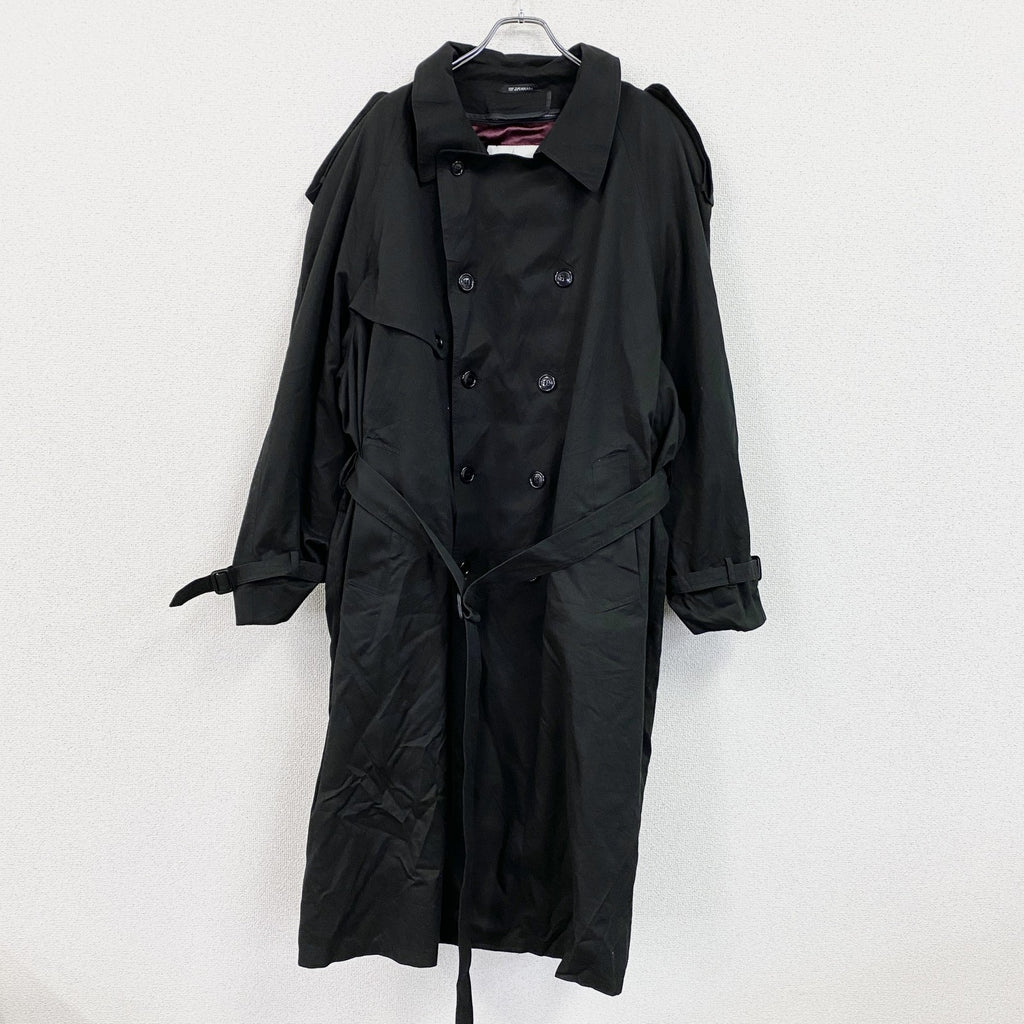 LONDON FOG　ロンドンフォグ　ダブルトレンチコート　黒　ブラック　XXLサイズ