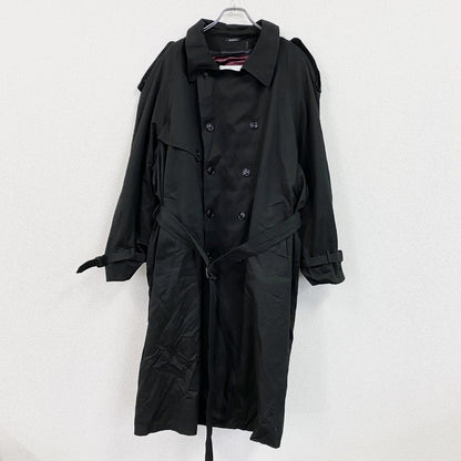 LONDON FOG　ロンドンフォグ　ダブルトレンチコート　黒　ブラック　XXLサイズ
