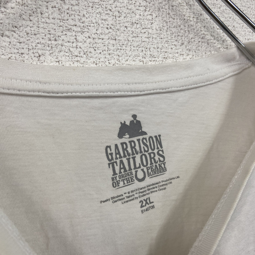 GARRISON TAILORS　ピーキーブラインダーズ　半袖プリントムービーTシャツ　白　ホワイト　2XLサイズ