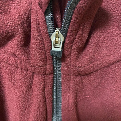 C9 by Champion　ハーフジップフリースジャケット/ボアジャケット　刺繍ロゴ　ワンポイント　ワインレッド　Lサイズ