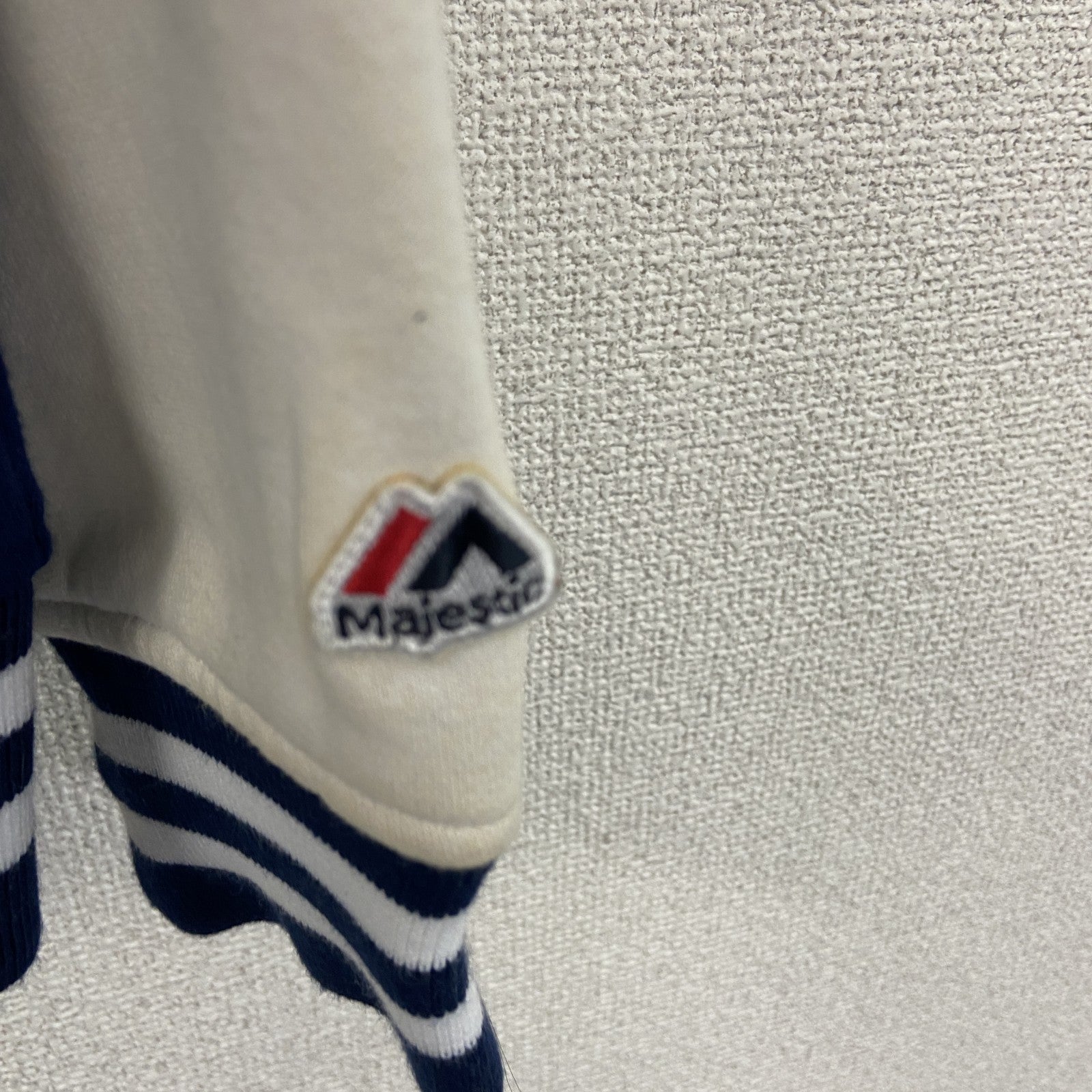 Majestic　スタジャン/スタジアムジャケット　MLB　ニューヨークヤンキース　青　ブルー　Lサイズ