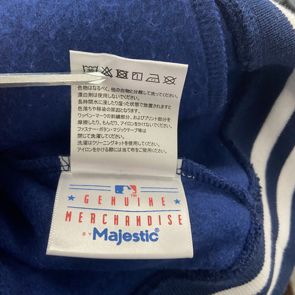 Majestic　スタジャン/スタジアムジャケット　MLB　ニューヨークヤンキース　青　ブルー　Lサイズ