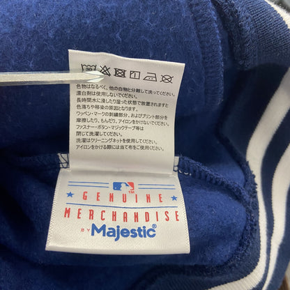 Majestic　スタジャン/スタジアムジャケット　MLB　ニューヨークヤンキース　青　ブルー　Lサイズ
