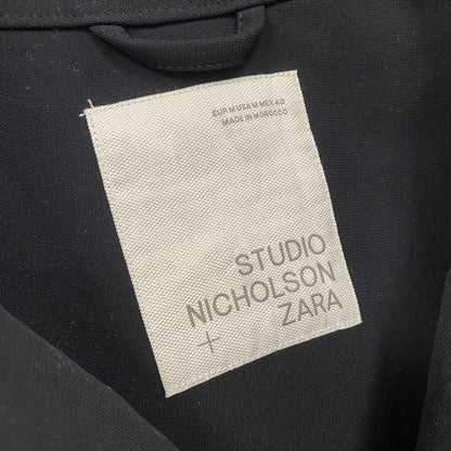 ZARA×STUDIO NICHOLSON　カンガルーポケットシャツジャケット　黒　ブラック　2XLサイズ