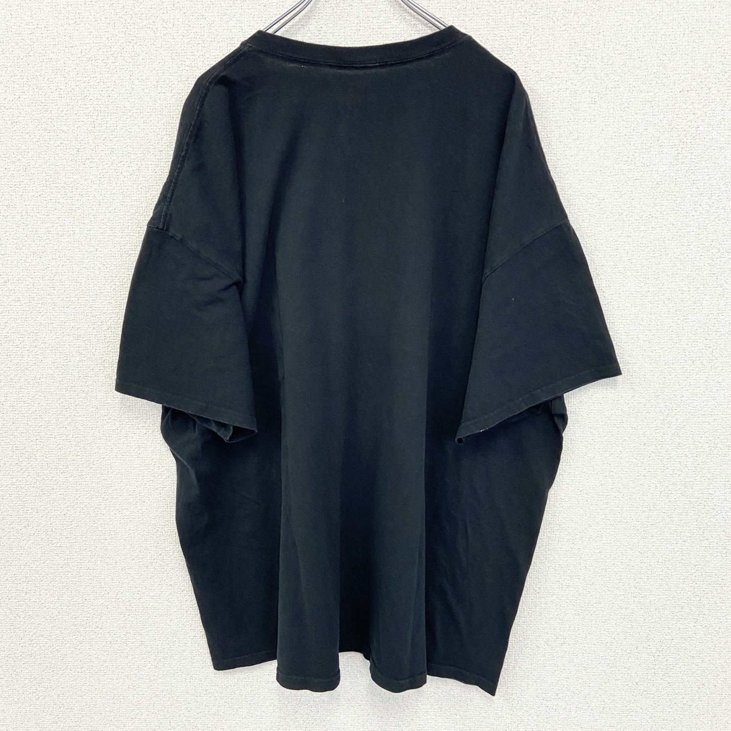 古着 used　DOM　半袖デザインプリントTシャツ　ビッグT　BEKIND　カラフル　クルーネック　カジュアル　黒　3XLサイズ