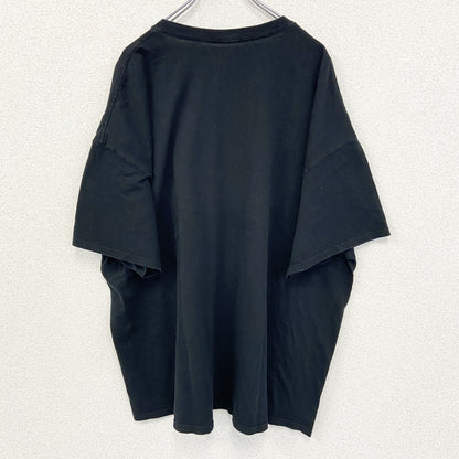 古着 used　DOM　半袖デザインプリントTシャツ　ビッグT　BEKIND　カラフル　クルーネック　カジュアル　黒　3XLサイズ