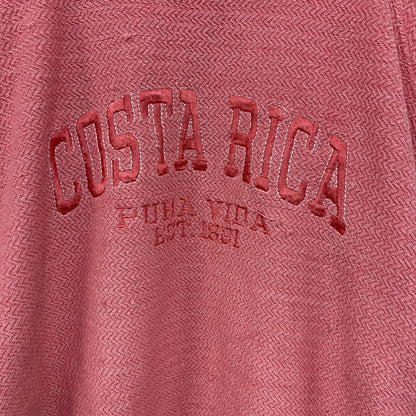 BASIX OF AMERICA　COSTA RICA　スウェット/トレーナー　ラグランスリーブ　ピンク　XLサイズ