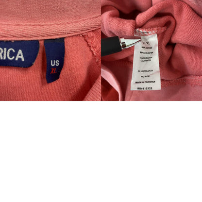 BASIX OF AMERICA　COSTA RICA　スウェット/トレーナー　ラグランスリーブ　ピンク　XLサイズ